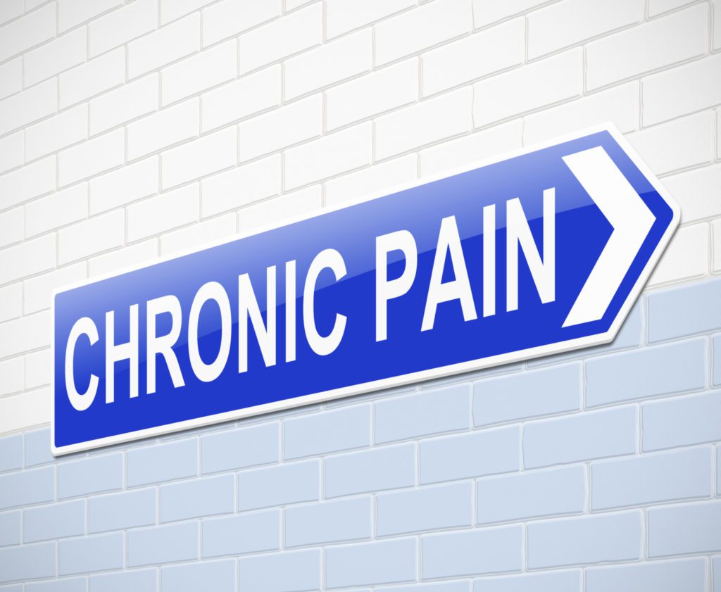 Sign reading chronic pain.